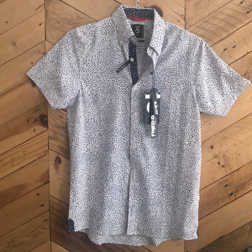 Fried Denim Slim Fit short sleeve shirt (size S)